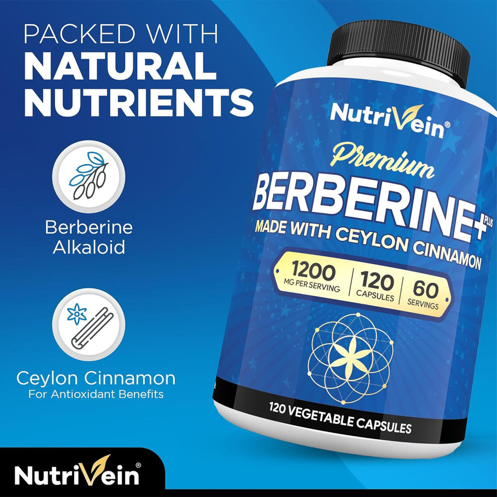 Berberine and Ceylon Cinnamon metabolism support capsules