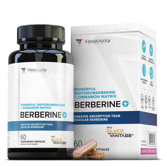 Berberine Cinnamon supplement bottle – front view
