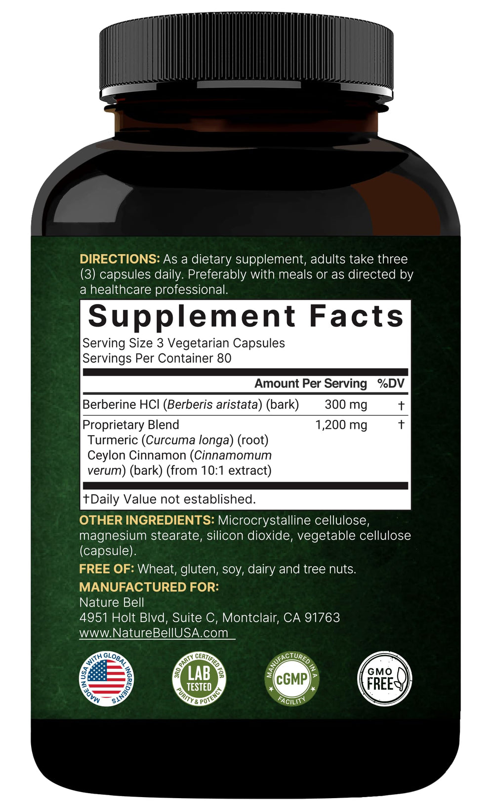 Third-party lab tested seal on packaging