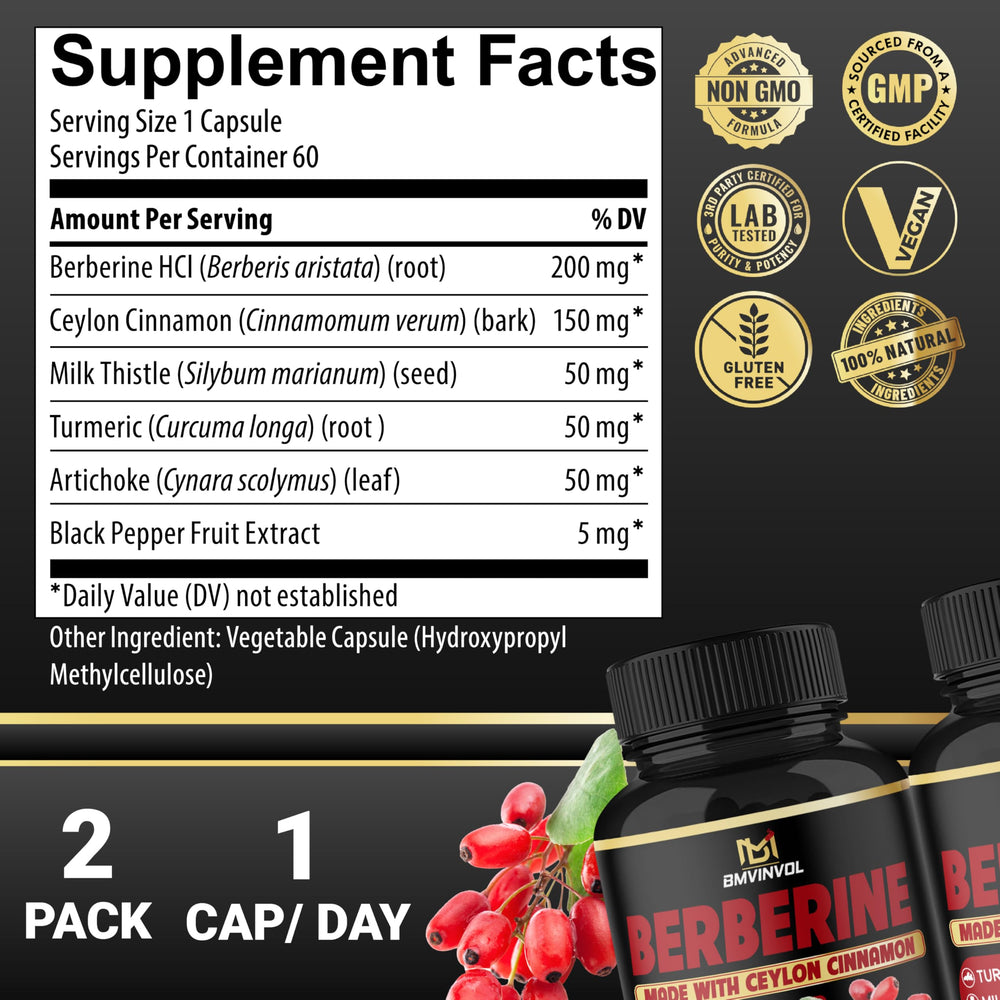 Two-pack bottle layout showing 120 capsules total for 4 months