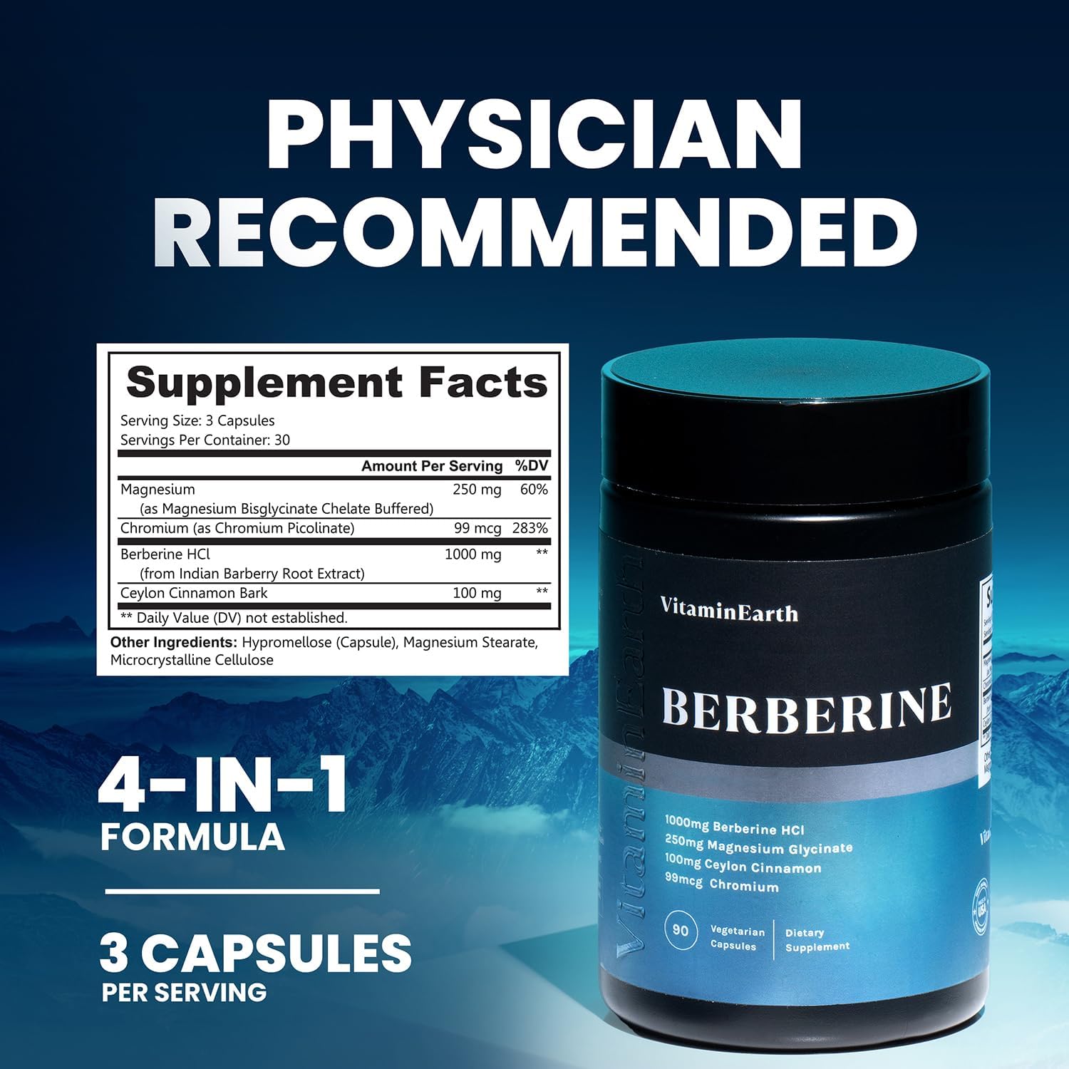 Product label showing ingredients