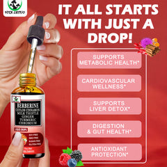 Cinnamon, Milk Thistle, Turmeric and Ginger ingredients in Berberine Drops