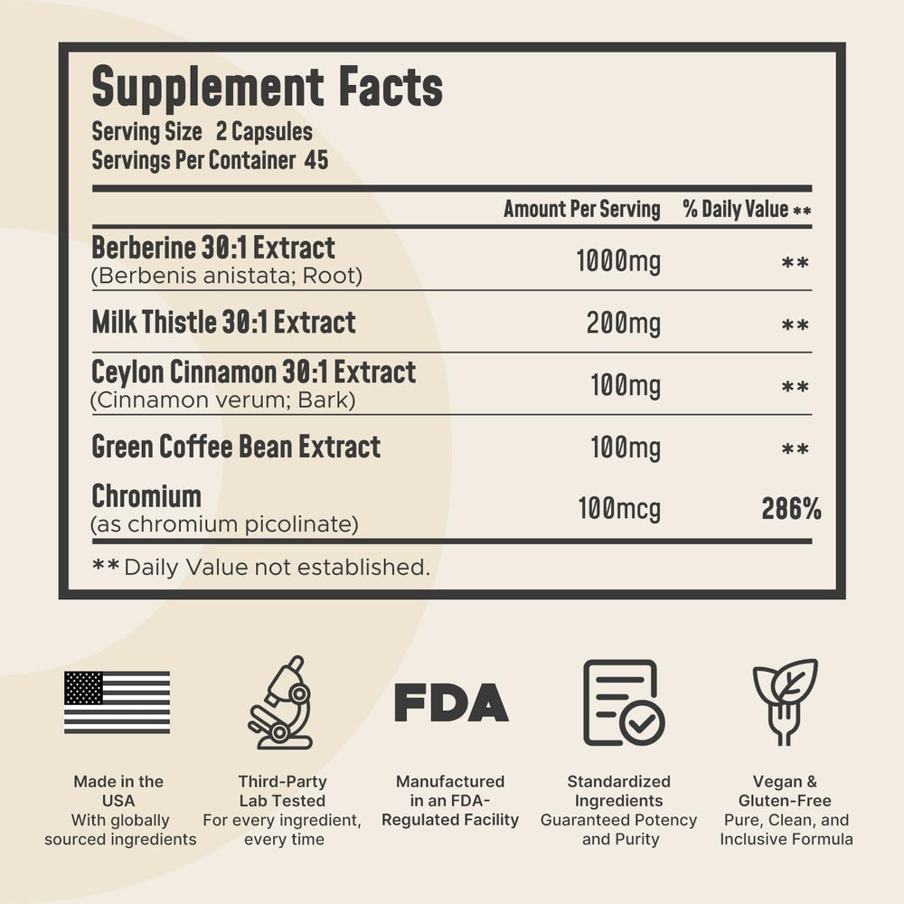 Bottle showing Made in USA and supplement label