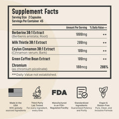 Bottle showing Made in USA and supplement label