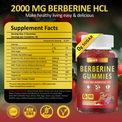 Graphic showing Berberine HCL, Cinnamon, Turmeric and Black Pepper blend