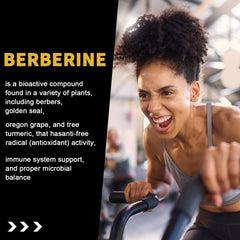 6-in-1 formula: berberine HCL, cinnamon, turmeric, milk thistle, B12, magnesium