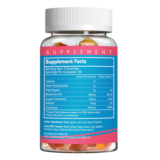 Close-up of Berberine Gummies with Cinnamon texture