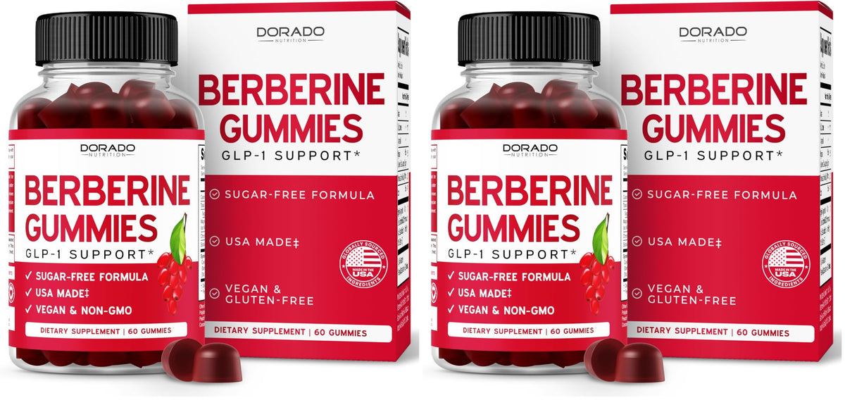 Bottle of Berberine Gummies with Ceylon Cinnamon