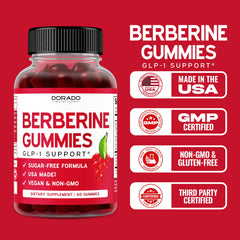Third-party lab testing seal on Berberine Gummies packaging