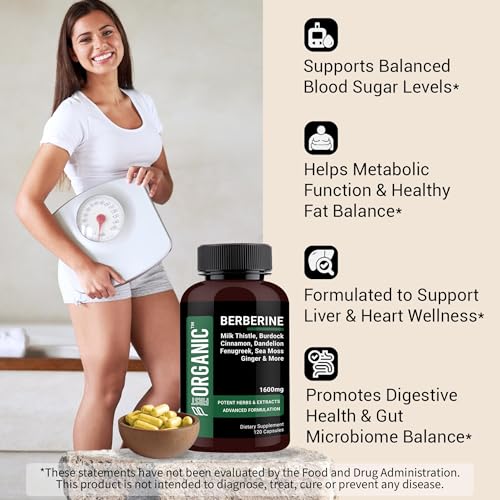 Ingredient list highlighting Cinnamon, Milk Thistle, Dandelion, Fenugreek
