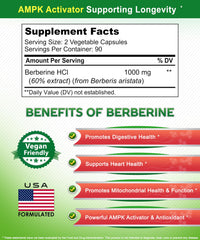 Graphic highlighting heart health benefits of Berberine
