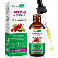 Berberine liquid drops bottle showing label (60ml)
