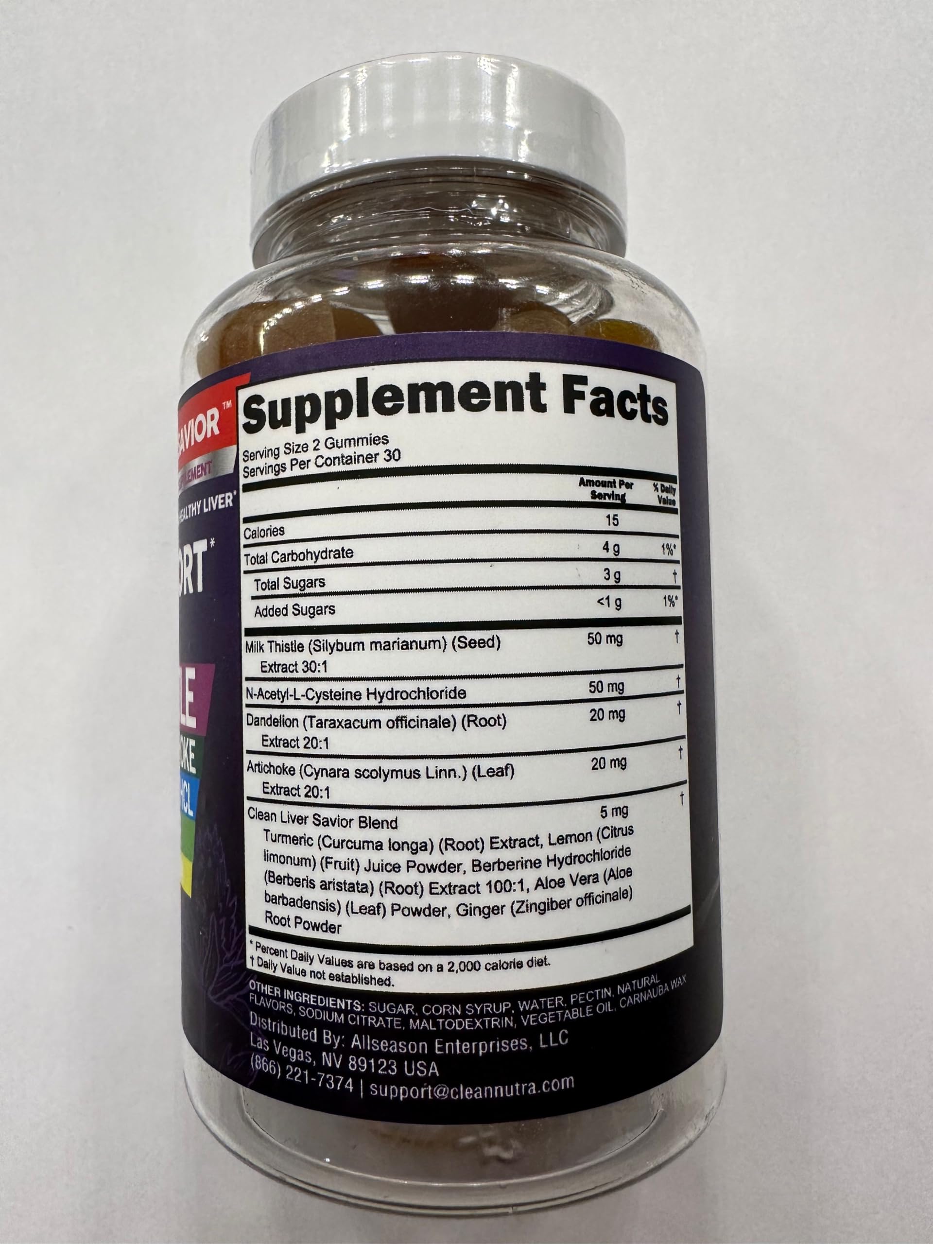 Berberine liver-support gummies with ingredients