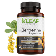 Bottle front label of B’Leaf Nature Berberine Phytosome