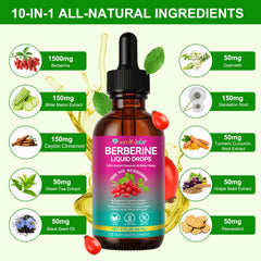 Berberine drops with turmeric curcumin