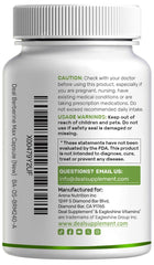 Supplement facts panel for Berberine Max with Turmeric