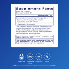 Berberine phytosome 550 mg formulation illustration