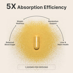 Close-up of Berberine 1000mg bottle with 90 capsules