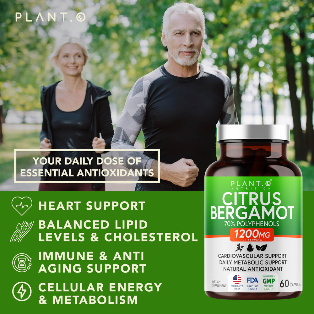 Vegetarian bergamot capsules in blister packaging