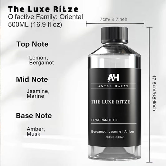 Diffuser oil notes: bergamot, jasmine, amber