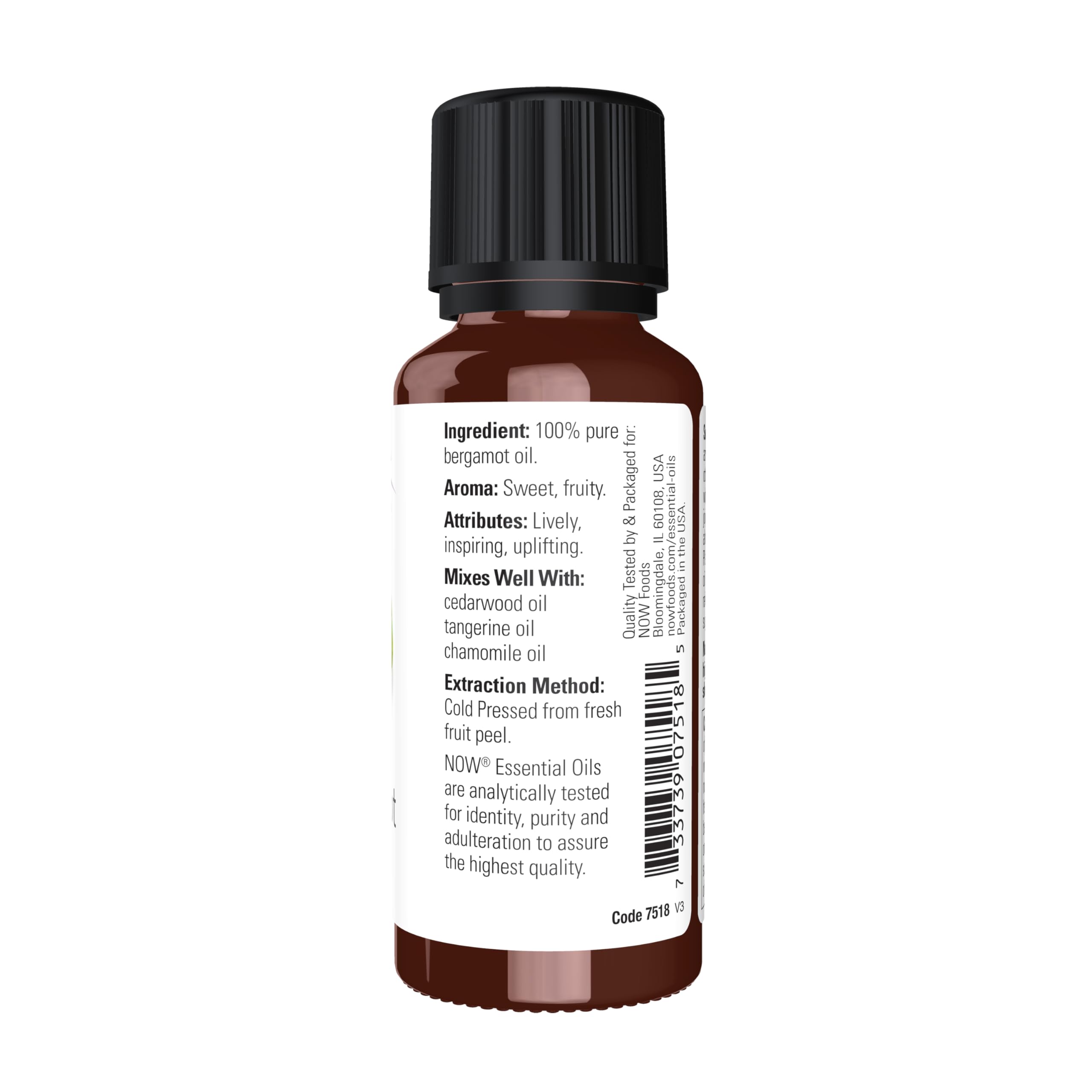Aromatherapy diffuser with bergamot essential oil