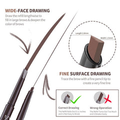 Berinist brush end blends shade for a seamless, natural finish.