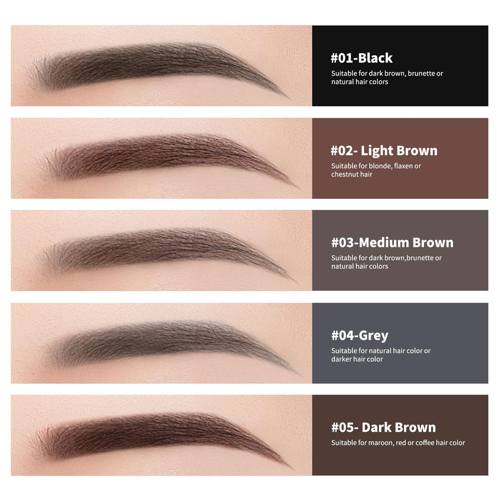 Berinist eyebrow brush end shapes and blends for a soft finish