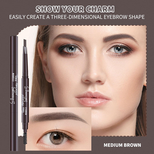 Berinist eyebrow pencil 12-pack Medium Brown filling sparse areas naturally