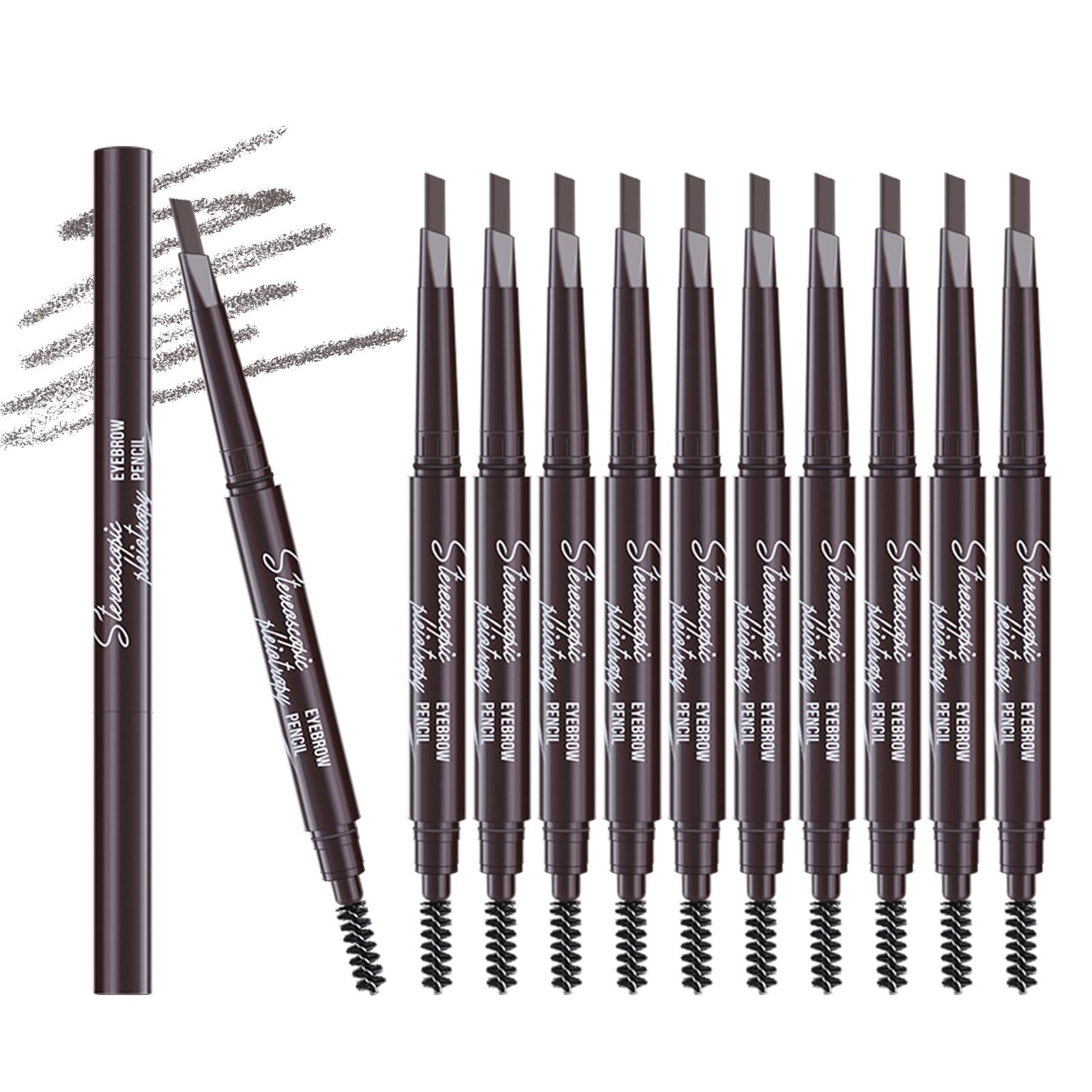 Berinist eyebrow pencil 12-pack in Medium Brown, outlining for precise brows