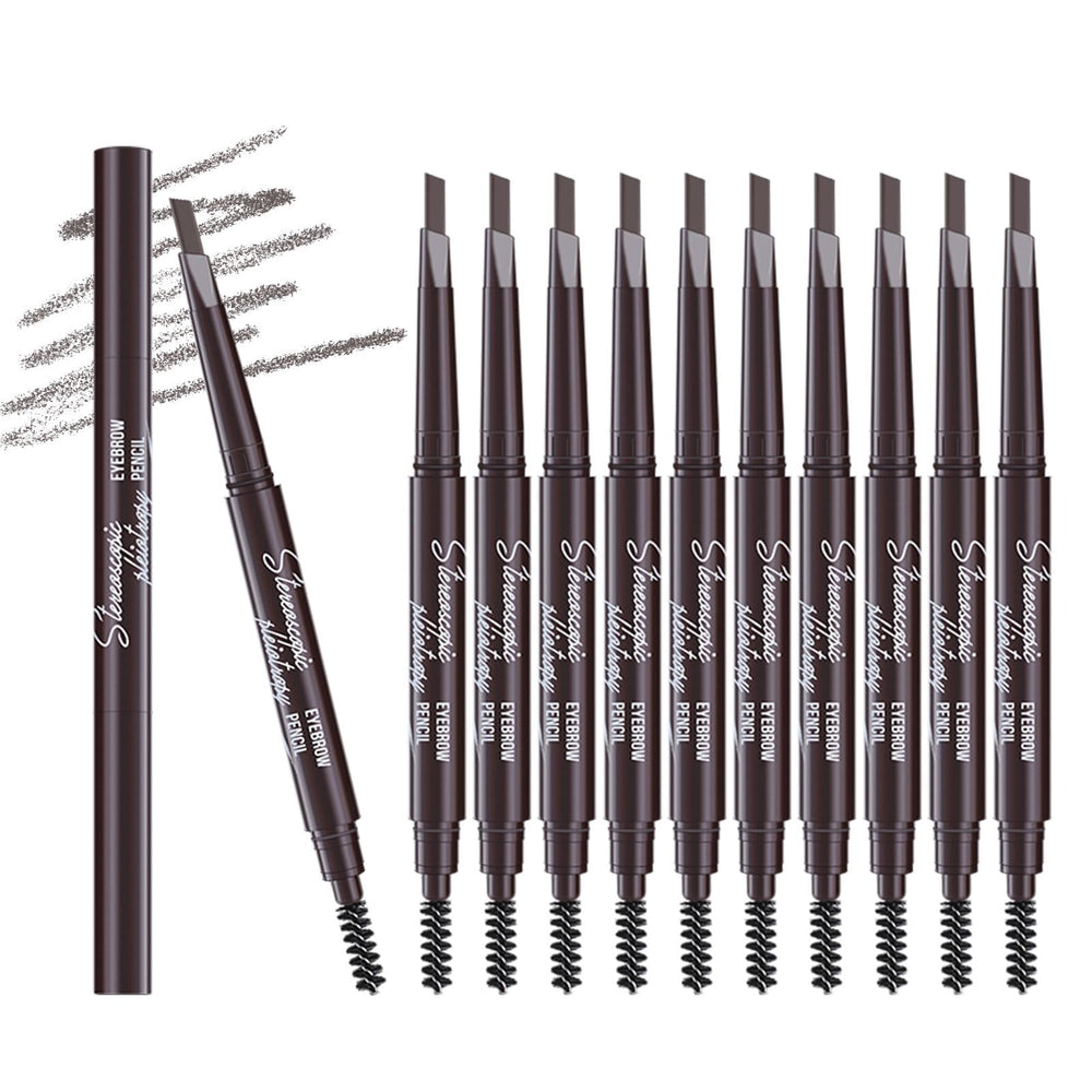 Berinist eyebrow pencil 12-pack in Medium Brown, outlining for precise brows