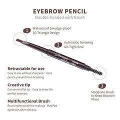 Berinist waterproof eyebrow pencil resists sweat for all-day wear