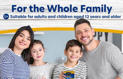 Berkley Jensen famotidine bottle close-up highlighting gluten-free formula.