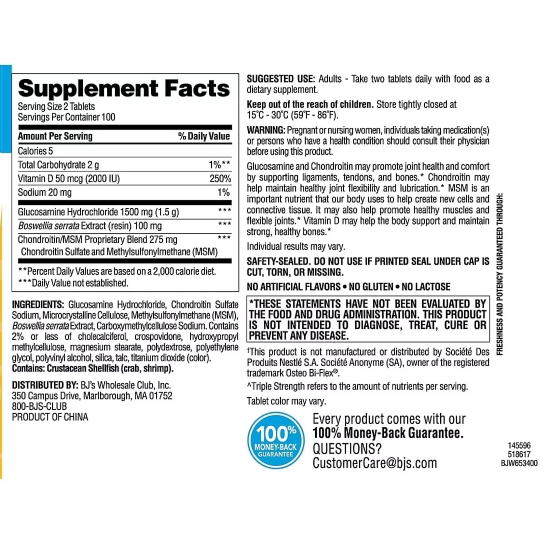Person taking joint supplement tablet for daily use