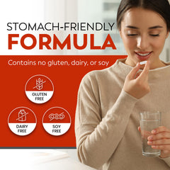 Illustration showing 10 probiotic strains and 10B CFUs