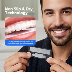Front view of Berlix whitening strips packaging