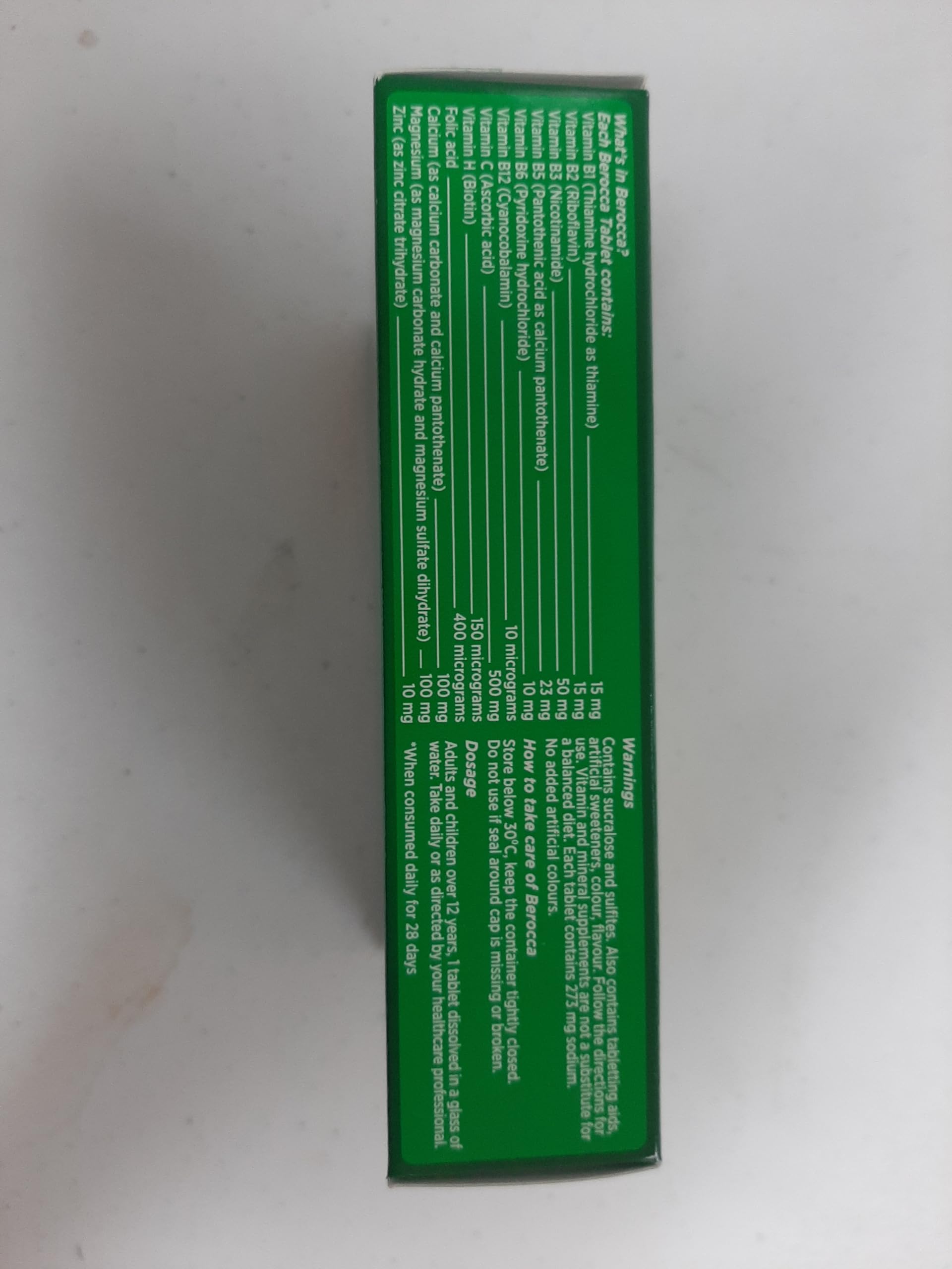 Berocca Energy tablets added to water as part of a morning routine
