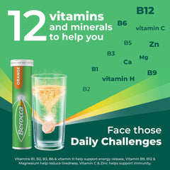 Berocca packaging highlighting 12 vitamins and minerals
