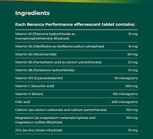 Unopened Berocca Orange bottle on white backdrop