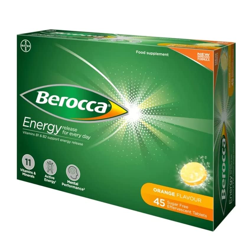 Berocca Orange packaging with Made in Australia label