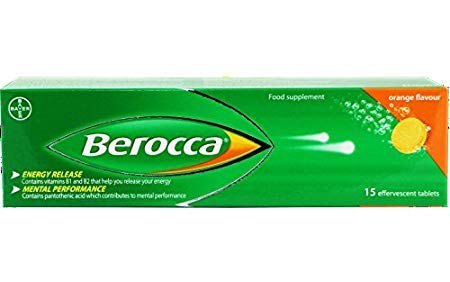 Berocca Performance 15 Orange Tablets - orange flavoured energy and mental performance supplement