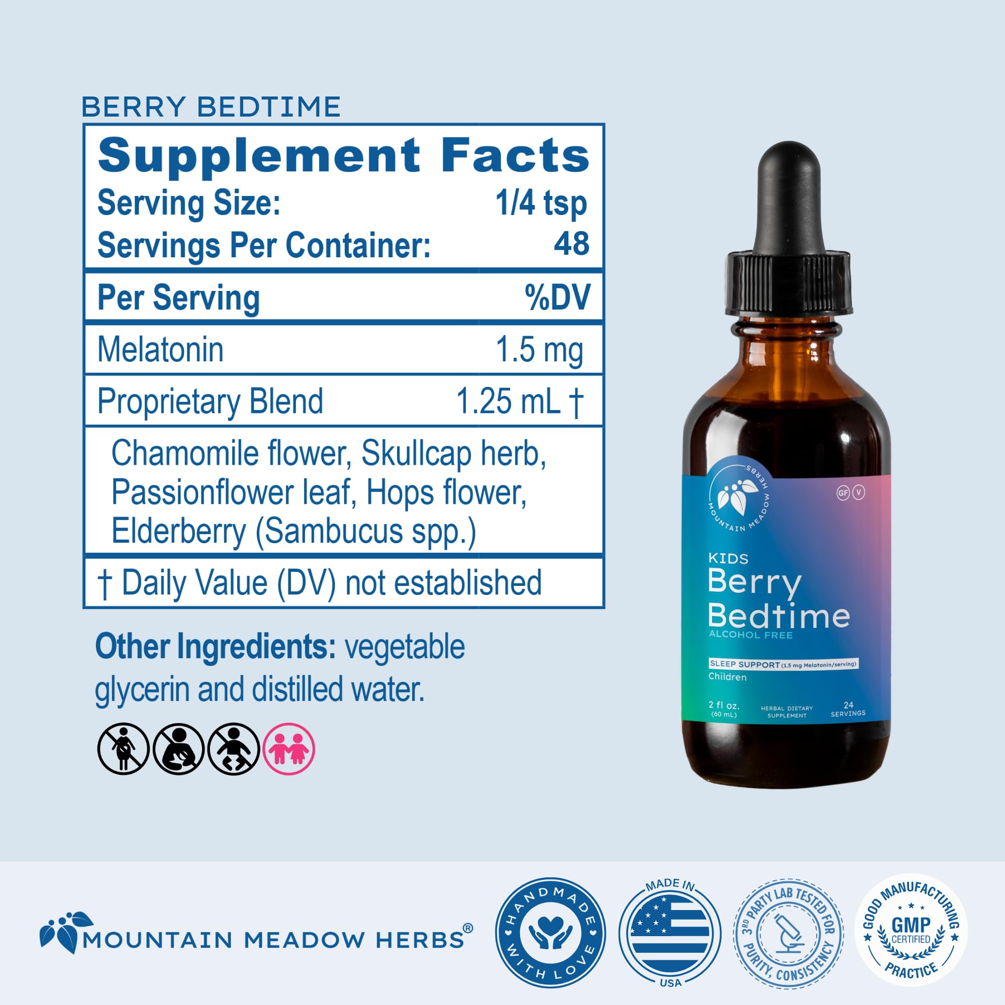Berry flavor illustration for Berry Bedtime Drops