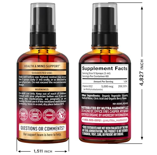 Close-up of berry-flavored B12 sublingual spray