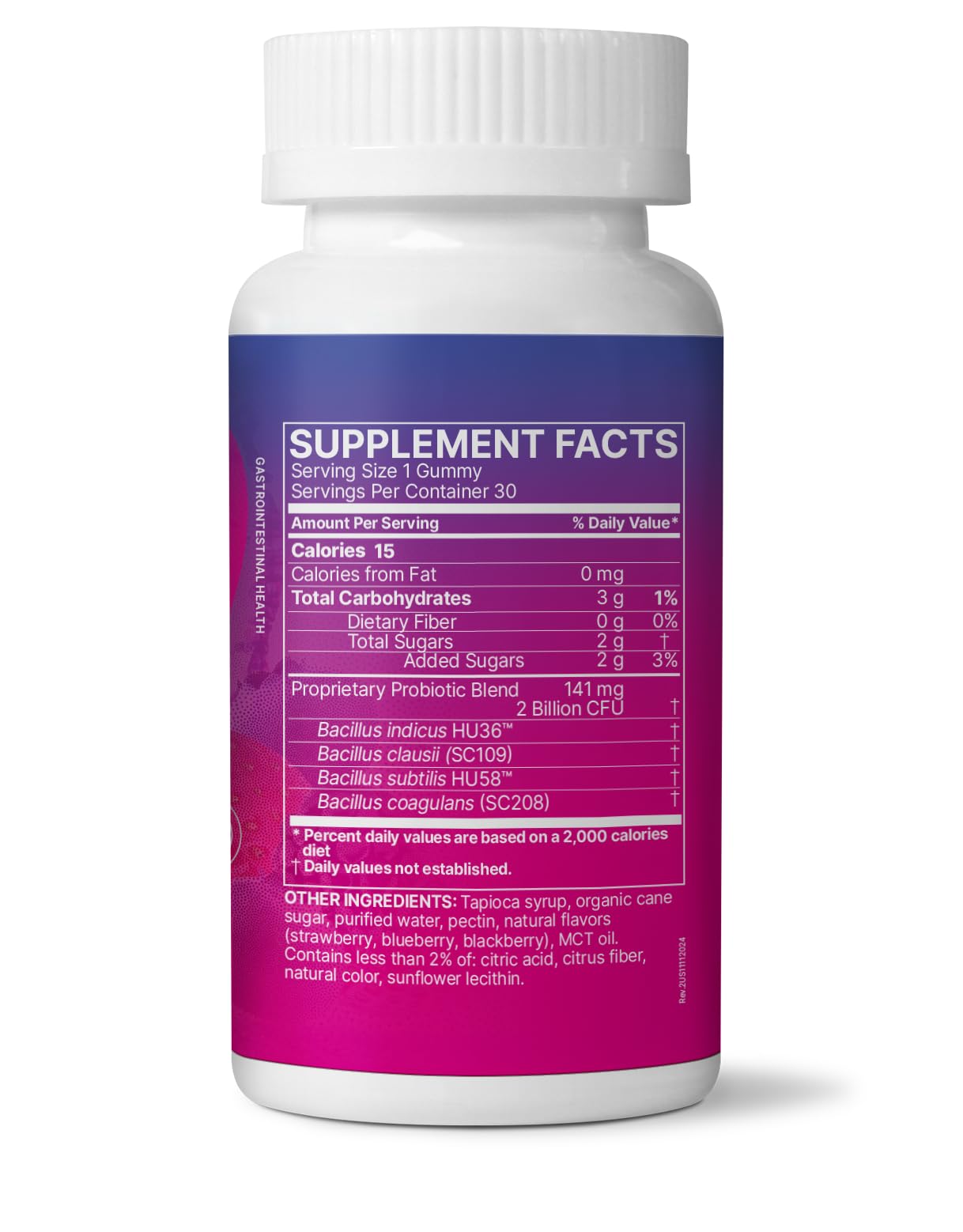 Berry-flavored MegaSporeBiotic kids probiotic packaging