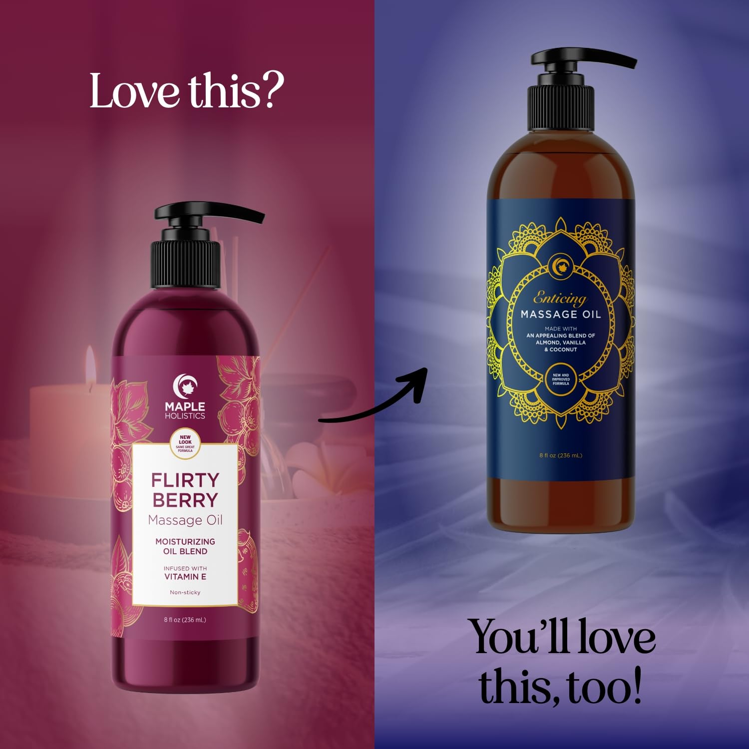 Relaxing spa setting for at-home massage with berries scent