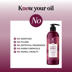 Romantic gift box with Berry Sensual Massage Oil