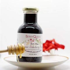 Berryqueen Organic Elderberry Syrup bottle 8 oz