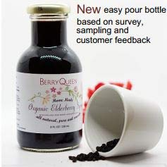 Close-up of elderberry syrup texture