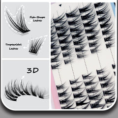 BERSHNOR Bluesmurfs 70-individual lash clusters enable customized fullness and natural results.