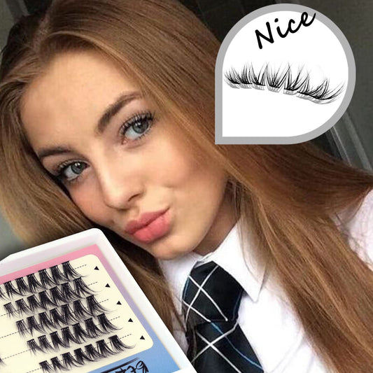 BERSHNOR Bluesmurfs fox-eye lash cluster adds glam with quick, true-to-eye definition.