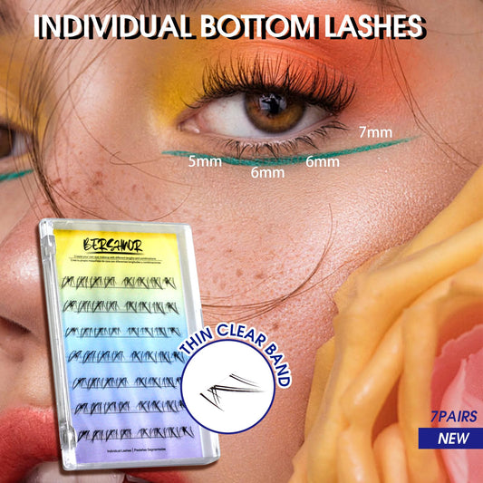 BERSHNOR bottom lashes lightweight 3D design for comfortable all-day wear.